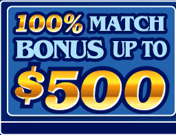 100% Match Bonus up to $500 - Download Now